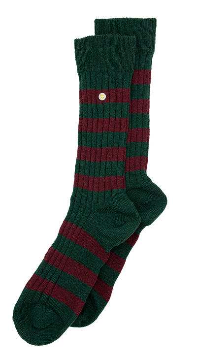 Merino Cozy Rib Stripes - Army 38-41