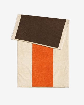 Strandhåndklæde Orange Brown  90 x 180