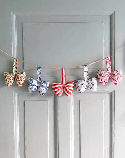 Sømandssløjfe - julehjerter