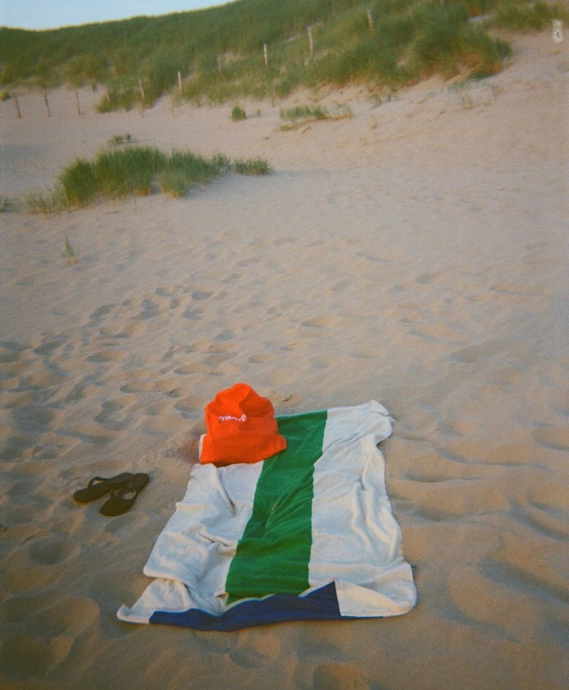 Strandhåndklæde yellow blue 90 x 180