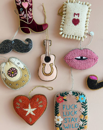 Håndbroderet Cowboystøvle