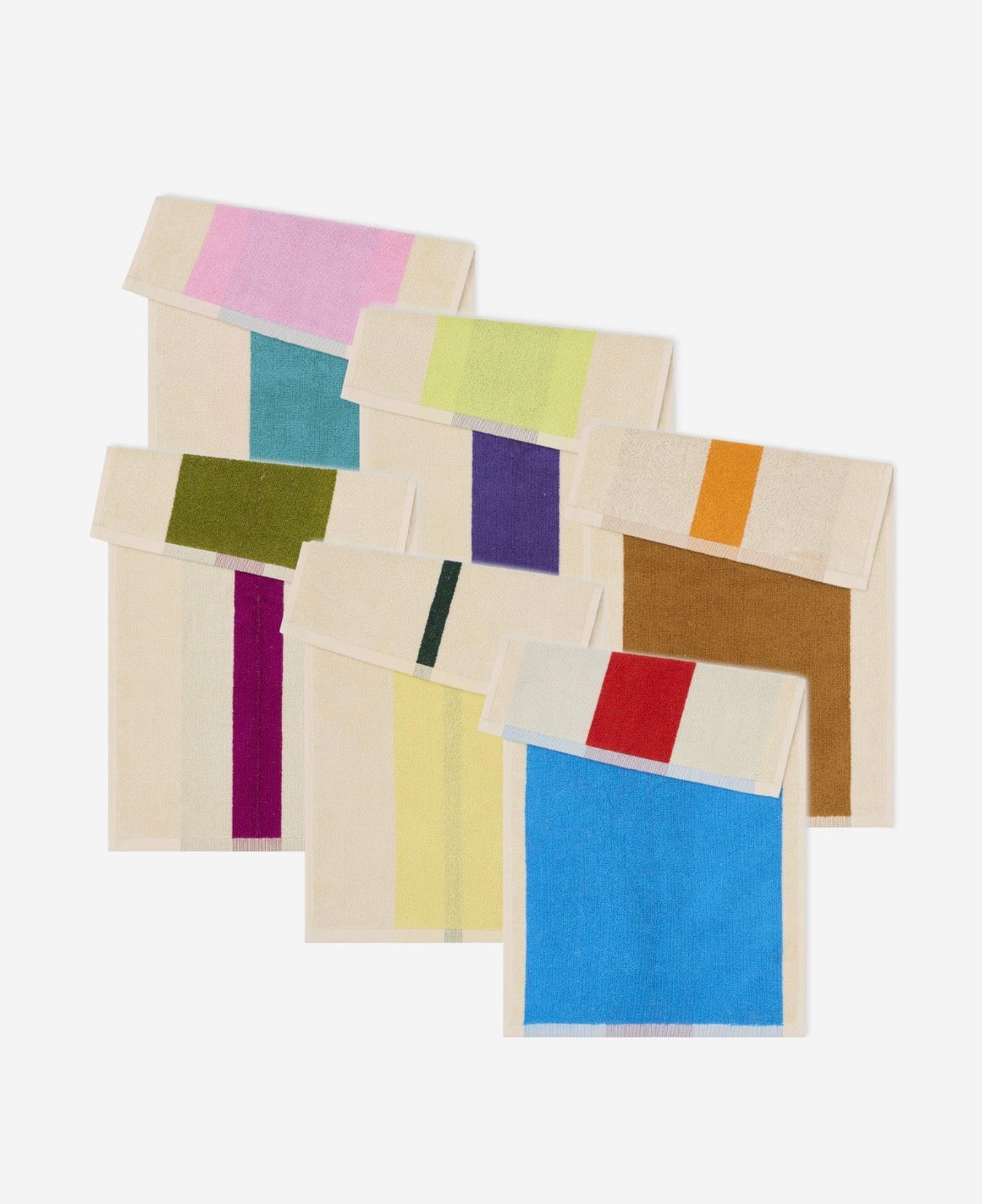 Pakke med 6 GOTS gæstehåndklæder