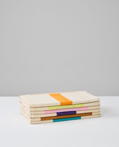 Pakke med 6 GOTS gæstehåndklæder