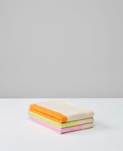 Pakke med 6 GOTS gæstehåndklæder