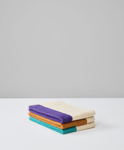 Pakke med 6 GOTS gæstehåndklæder