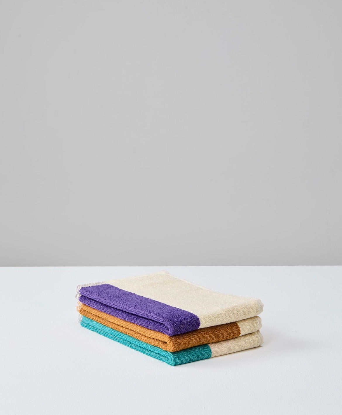 Pakke med 3 GOTS gæstehåndklæder