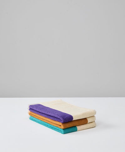 Pakke med 3 GOTS gæstehåndklæder