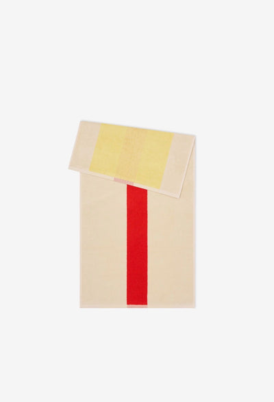 Red - Yellow Håndklæde 50 x 100