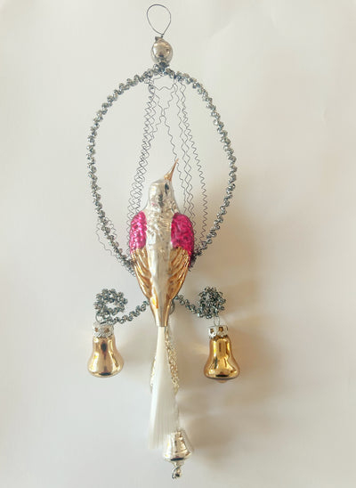 Fugl i viktoriansk sølv