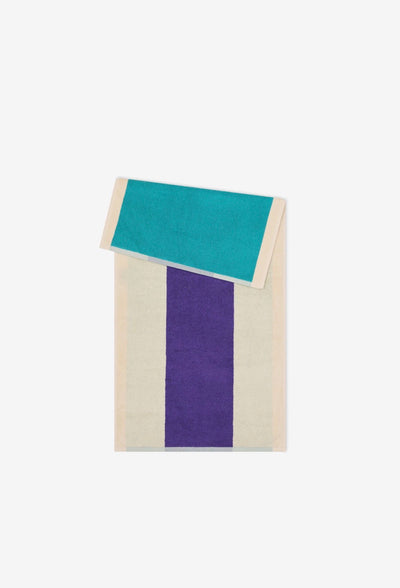 Turquoise - Purple Håndklæde 50 x 100