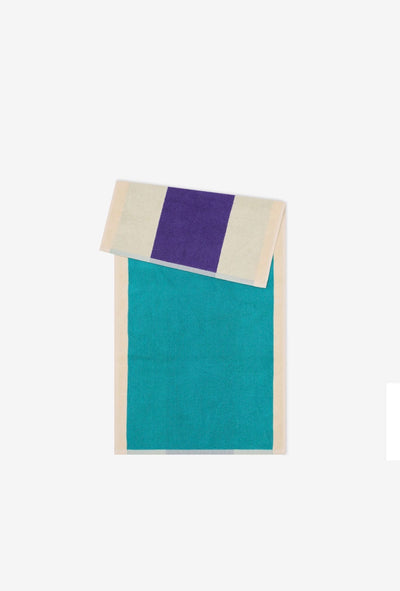 Turquoise - Purple Håndklæde 50 x 100