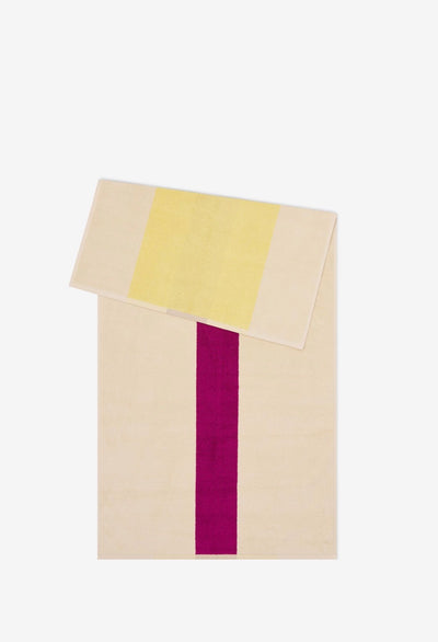 Yellow - Fuchsia Håndklæde 70 x 140