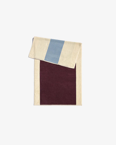 Sky Blue-Bordeaux Håndklæde 50 x 100