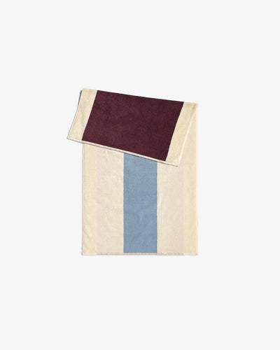 Sky Blue-Bordeaux Håndklæde 50 x 100